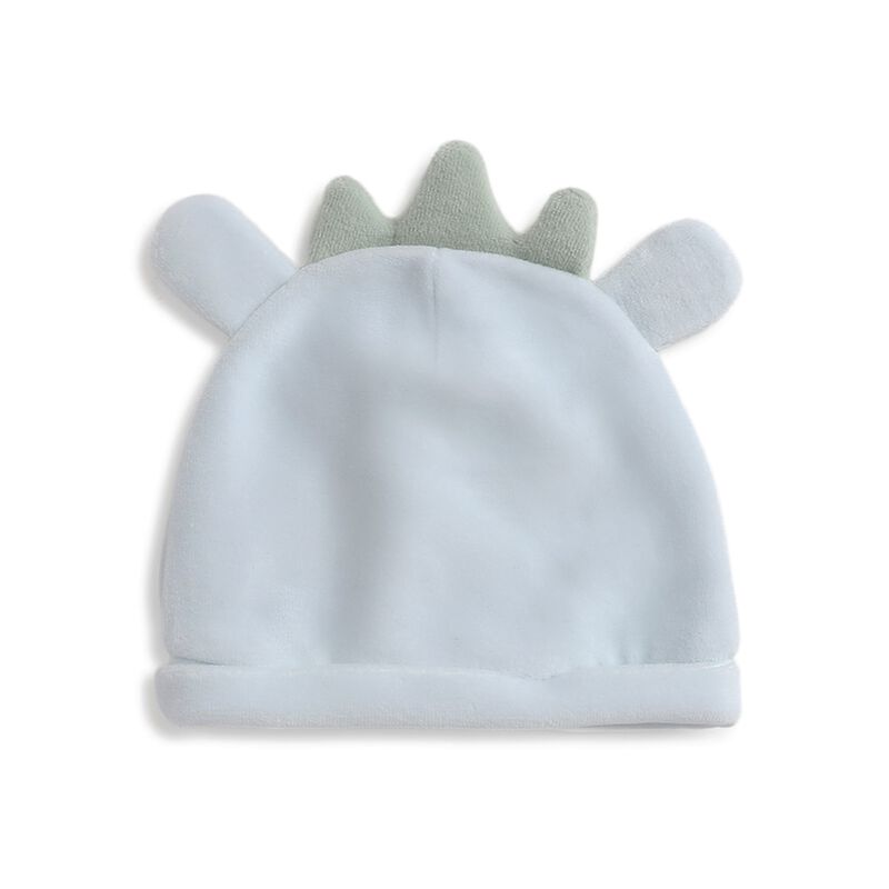 Infants Velour Hat With Applique Embroidery image number null
